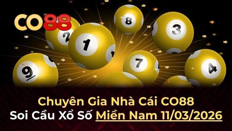 CO88 Dự đoán XSMN 11/3/2026 - Soi cầu Miền Nam từ chuyên gia CO88